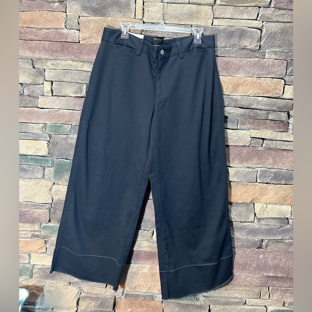 NWT GAP Wide Leg High Waist Stretch Cropped Pants Sz 16